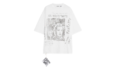PRINTED COTTON TEE "White" RU TS0026 J117 P24 074