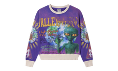 Space Alien Crewneck Sweatshirt "Purple" VAL55