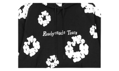 Ready Made Cotton Wreath Hooded Sweatshirt "Black" DT369