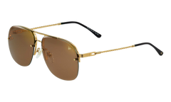 Snatch Bevel Rimless Drill Mount 18KT "Yellow Gold / Brown Flash Gold" DMSN2 0002 48C4