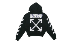 Back Arrow Printing Loose Hoodie "Black" OMBB037S20E300031088