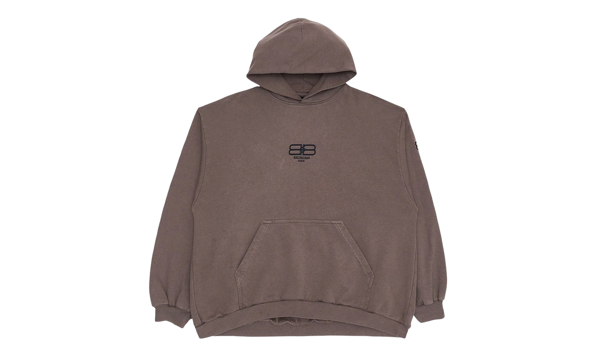 BB Paris Icon Embroidered Oversized Hoodie "Dusk Grey" 570811 TMVG6 9642