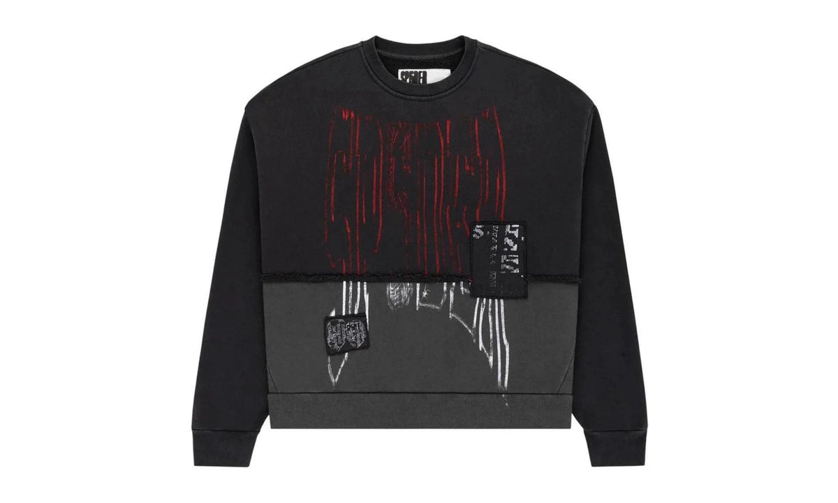 Diffused Collegiate Crewneck "Black" SP5der245
