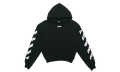 Back Arrow Printing Loose Hoodie "Black" OMBB037S20E300031088
