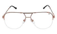 Blanco Half Rim 24KT Two-Tone "Rose / White Gold / Smoke Gradient Photochromatic" HRBA2 0010 2D4